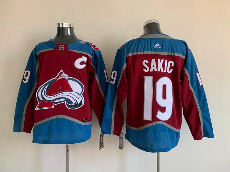 Men's Colorado Avalanche Joe Sakic #19 Burgundy Home Breakaway Jersey